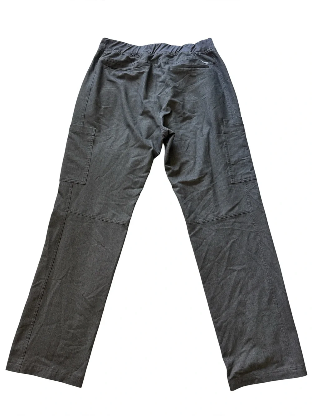 Men’s Grey FIGS Axim Cargo Scrub Pants Elastic Waistband